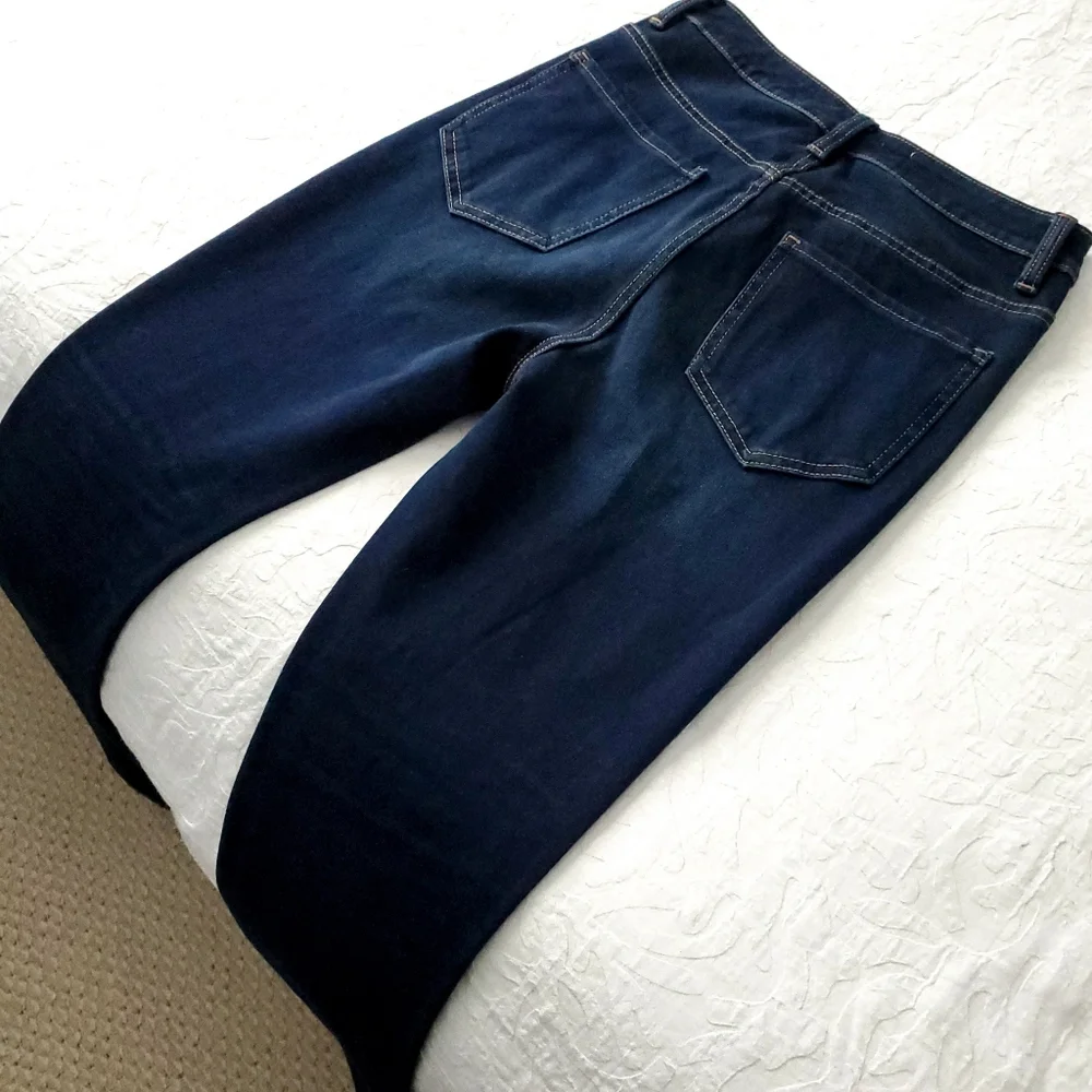 Soft Surroundings High Rise Dark Wash Skinny Jeans, Size 4